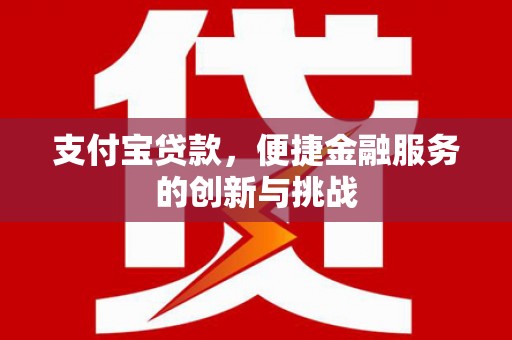 弓长岭支付宝贷款，便捷金融服务的创新与挑战