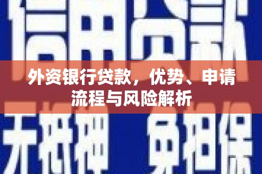 弓长岭外资银行贷款，优势、申请流程与风险解析