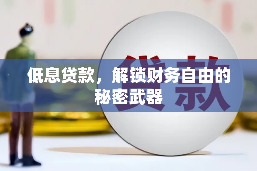 弓长岭低息贷款，解锁财务自由的秘密武器