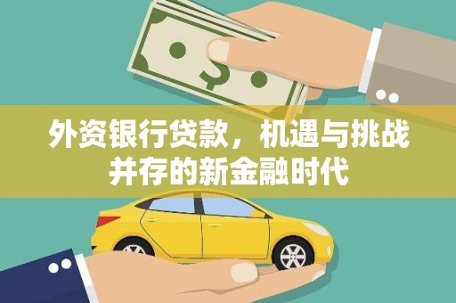 弓长岭外资银行贷款，机遇与挑战并存的新金融时代