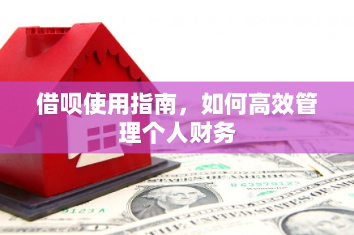 弓长岭借呗使用指南，如何高效管理个人财务