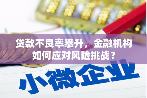 弓长岭贷款不良率攀升，金融机构如何应对风险挑战？