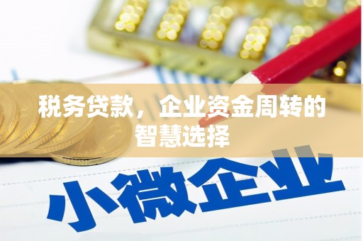 弓长岭税务贷款，企业资金周转的智慧选择