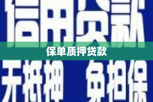 弓长岭保单质押贷款