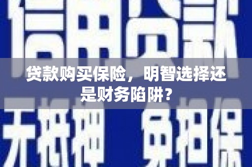 弓长岭贷款购买保险，明智选择还是财务陷阱？