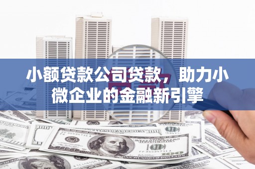 弓长岭小额贷款公司贷款，助力小微企业的金融新引擎