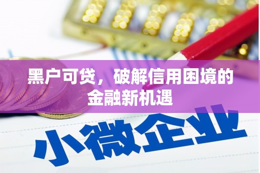 弓长岭黑户可贷，破解信用困境的金融新机遇