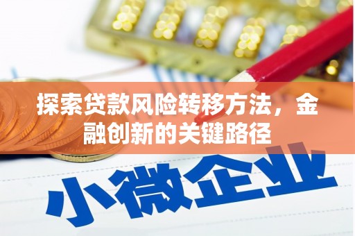 弓长岭探索贷款风险转移方法，金融创新的关键路径