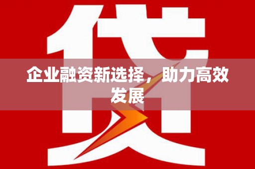 弓长岭企业融资新选择，助力高效发展
